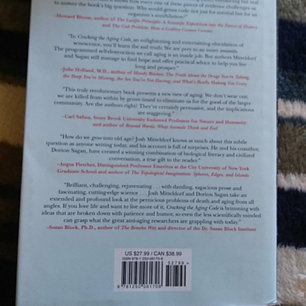 Cracking the aging code. Hardcover - Picture 4 of 4